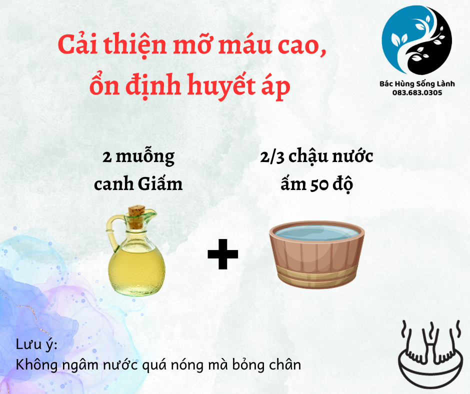 bài thuốc ngâm chân với giấm