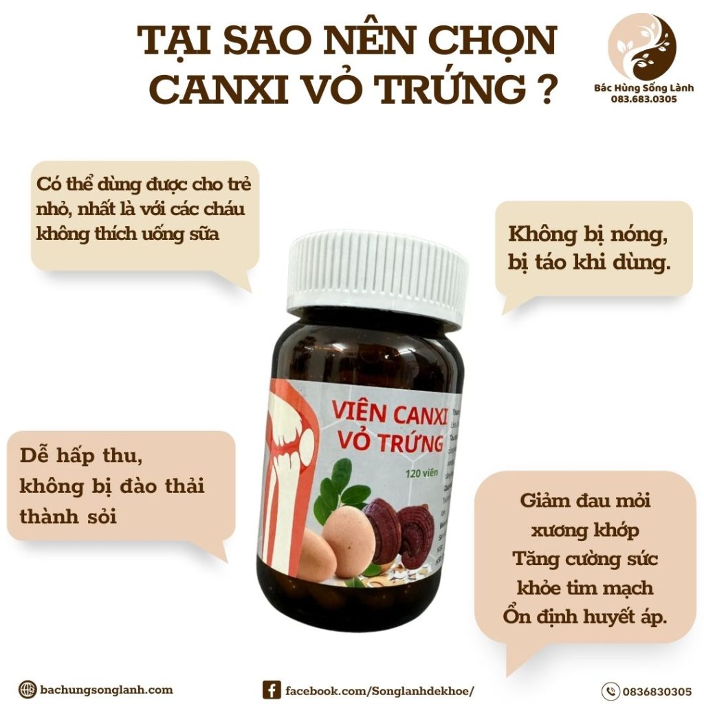 viên canxi hữu cơ