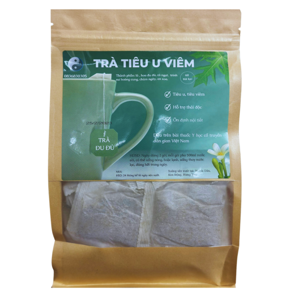 trà hoa đu đủ tiêu viêm