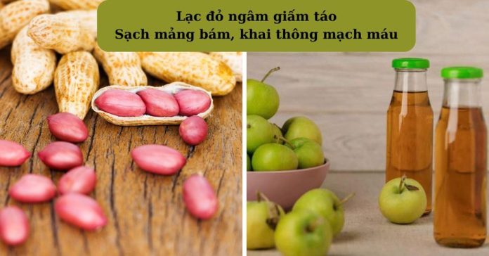 lạc đỏ giấm táo