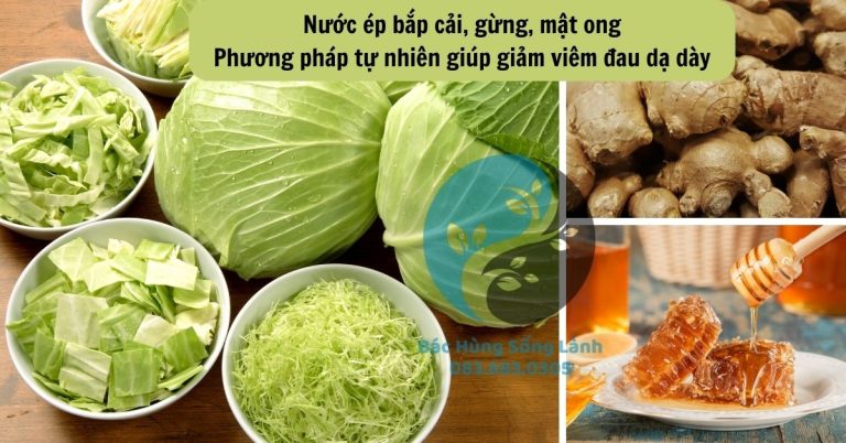 Phương pháp tự nhiên giúp giảm viêm đau dạ dày