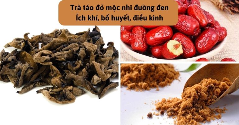 Trà táo đỏ mộc nhĩ đường đen