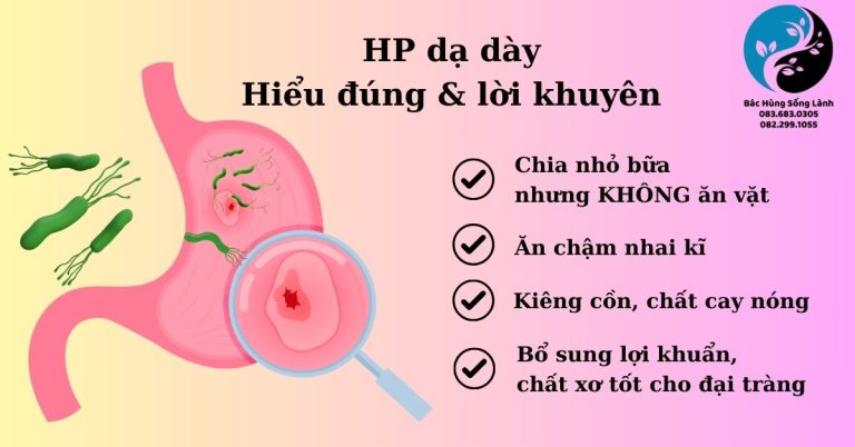 HP dạ dày, hiểu đúng & lời khuyênHP dạ dày