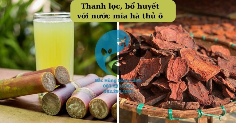 Đường mía hà thủ ô thanh lọc cơ thể